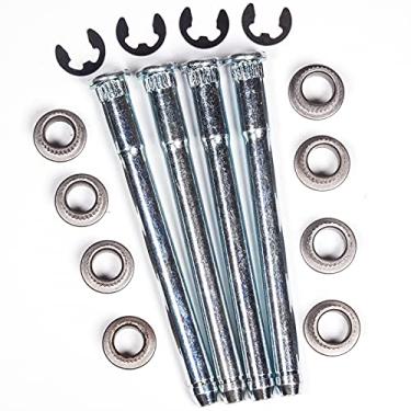 Imagem de JSDAN Compatível com Chevy Chevrolet S10 Pickup Blazer GMC S15 Sonoma Jimmy Oldsmobile Bravada 1994-2004 Kits de reparo de buchas e pino de dobradiça de porta 2 portas dianteiras esquerda direita substituição # 703-265 93356553