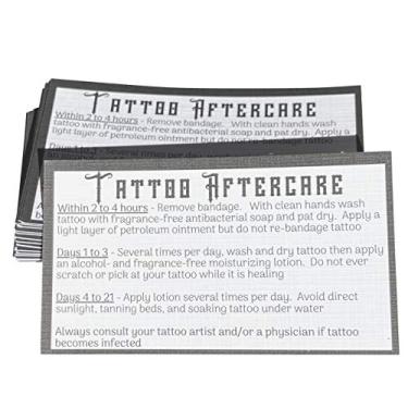 Imagem de Cartões de visita Tattoo Aftercare Instructions (pacote com 100, 9 x 5 cm)