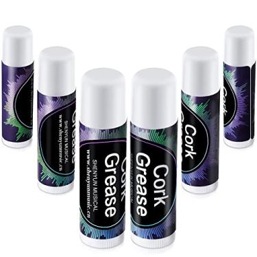 Imagem de Tondiamo 6 peças de graxa de cortiça para flauta de clarinete, tubo lubrificante, limpeza e cuidados, acessório de instrumentos de sopro de madeira para suprimentos de flauta de clarinete de saxofone