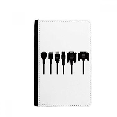 Imagem de Cabo de carregamento com plugue preto padrão porta passaporte Notecase Burse capa carteira bolsa para cartão, Multicolorido.