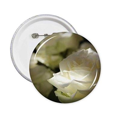 Imagem de Emblema de rosas brancas escuras, broches, broches, emblema, acessórios, decoração, 5 peças