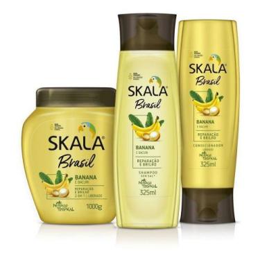 Imagem de Skala Brasil Banana Bacuri Shampoo + Condicionador + Máscara