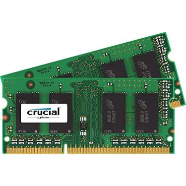 Imagem de Novo kit Crucial de 16 GB (8GBx2) DDR3/DDR3L-1600 MHz (PC3-12800) CL11 204 pinos SODIMM memória para Mac CT2K8G3S160BM / CT2C8G3S160BM