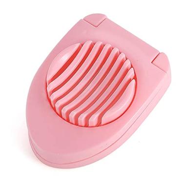 Imagem de LIJX Aparelhos de Cozinha Cortador de Ovos Para Ovos Cozidos Duros, Polivalente Cofre Durável Aço Inoxidável Cortador de Arame Fatiador de Ovos (Color : Pink)
