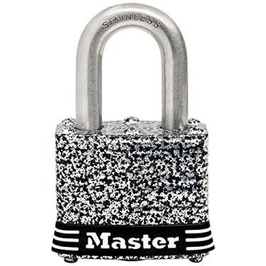 Imagem de Master Lock Cadeado, trava de aço inoxidável laminada, 4,7 cm de largura, 3SSKAD