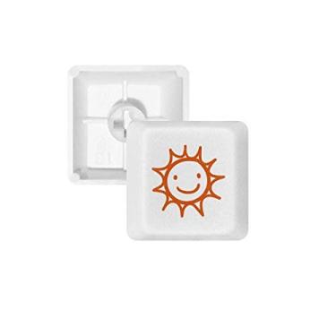 Imagem de Kit de atualização de teclado mecânico PBT para pintura manual Orange Sun Smile