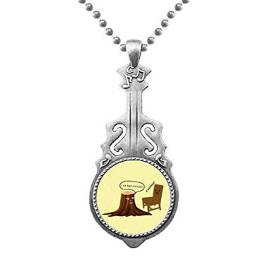 Imagem de OFFbb-USA Pendente de madeira para móveis de cadeira, pingente, joias, música, guitarra, torque, etiqueta