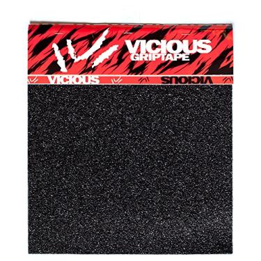 Imagem de Vicious Griptape Skate Longboard de Grão Grosso Preto, 25,4 x 27,9 cm (pacote com 4)