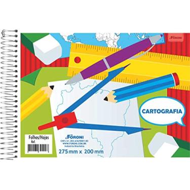 Imagem de Caderno Desenho Universitário, Pacote com 10 Cadernos, Capas Sortidas, Foroni