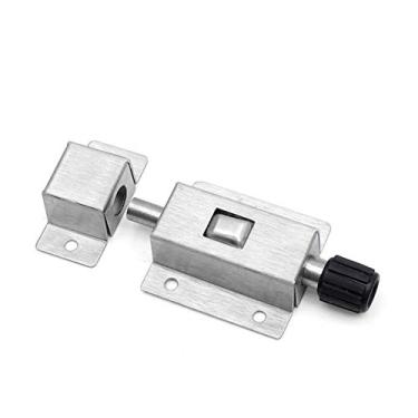 Imagem de 2 pcs porta de aço inoxidável parafusos botão mola carga hash automático trava bloqueio janela armário armário móveis acessórios YYDFPIIA