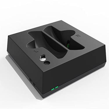 Estação de carregamento TwiHill PS5 VR2, estação de carregamento PS VR2,  estação de carregamento PS VR2 com indicador LED, suporte de carregamento PS  VR2 com 4 interfaces magnéticas tipo C : 