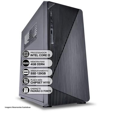 Imagem de Computador Desktop, Intel Core I3-6100 3.70 GHz, 4GB RAM DDR4, SSD 120GB, HDMI
