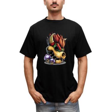 Imagem de Camiseta Masculina Rei Koopa Bowser Super Mario-Masculino