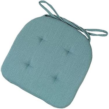 Imagem de Almofada De Cadeira Almofadas De Cadeira, Pacote De 2 Almofadas De Assento Com Laços Almofada De Jardim Almofada De Cadeira Capa De Assento Jardim Para Sala De Jantar Jardim Cozinha Escritório 42x