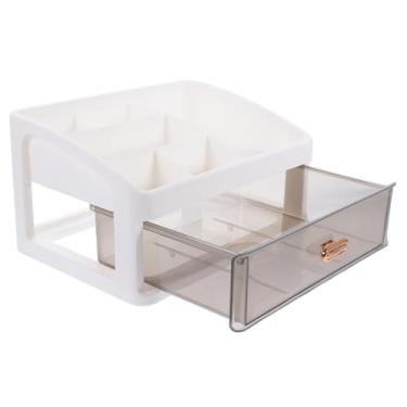 Imagem de STOBOK Caixa Organizador De Caneta Recipientes Caixas Com Gavetas Pincéis De Maquiagem Organizador De Mesa Porta-Lápis Organizador De Fita Washi Organizador De Maquiagem Caixas De