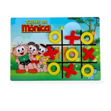 Imagem de Jogo Da Velha Temático Lembrança Aniversario Infantil 10un (Turma da Monica)