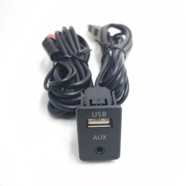 Imagem de Biurlink-USB Cable Adapter Switch  3.5mm Audio Jack  Cabo AUX USB  Extensão  Mount Panel  Fiação