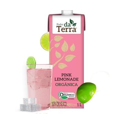 Imagem de PODER DA TERRA - Limonada Orgânica com Framboesa - Bebida Natural, Sem Conservantes, Sem Glúten - Ingredientes Naturais - 1L