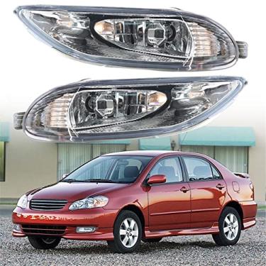 Imagem de Silscvtt Faróis de Neblina para Toyota Corolla 2005-2008 com Lâmpadas Halogêneas Transparentes, Esquerda e Direita