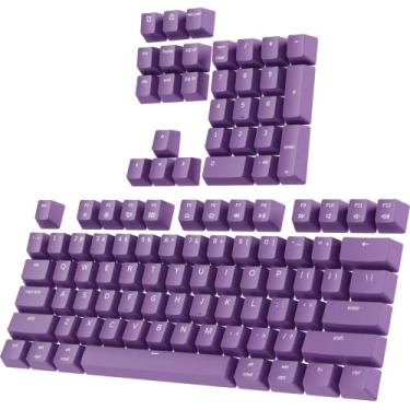 Imagem de PWNAGE Conjunto completo de teclas PBT - Double Shot PBT Shine Through Full Keyboard Caps (Roxo)