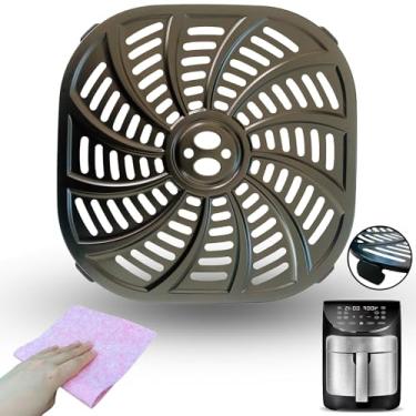 Imagem de Chengziyue Bandeja de fritadeira a ar de 7 litros para fritadeiras a ar Gourmia GAF798, camada dupla atualizada com revestimento antiaderente para fritadeira a ar para fritadeira de ar Gourmia de 7