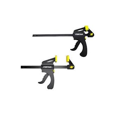 Imagem de Kit-2 Grampos Sargento Aperto Rápido 200mm 8 Pol Marceneiro Fertak