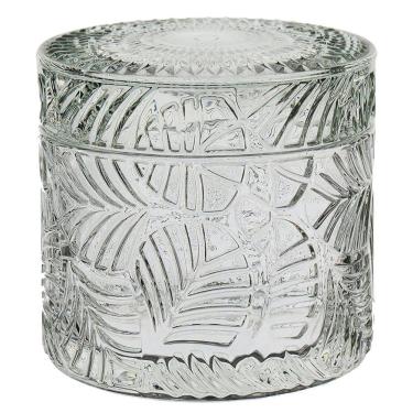 Imagem de POTICHE DECORATIVO BOMBONIERE REDONDO HOME&CO COM TAMPA VIDRO 9x8x8cm TRANSPARENTE