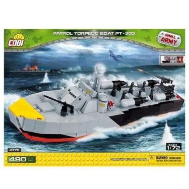 Imagem de Blocos Montar Barco Militar Patrol Torpedo Pt ...