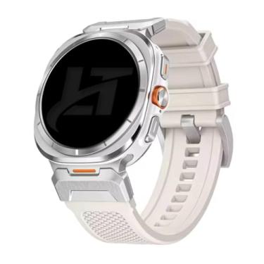 Imagem de Pulseira Alquimia Metal Prata LTimports compativel com Galaxy Watch Ultra 47mm Lte Sm-L705 e Sm-L705F (Estelar)