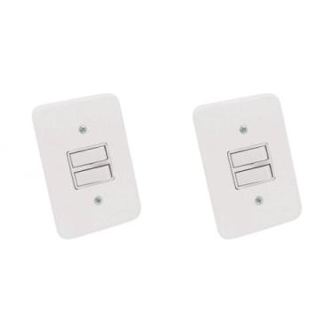 Imagem de Kit C/2 - Conjunto Radial Pollar 1901007 1 Interruptor Si...