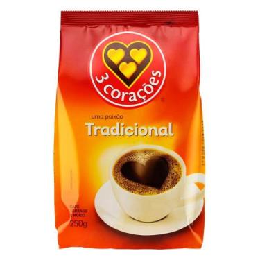 Imagem de Café Moído Tradicional 3Corações 250g, 250g
