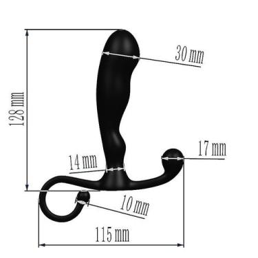 Imagem de  Plug Anal de Próstata PRETO - Green Baby - SEXY IMPORT