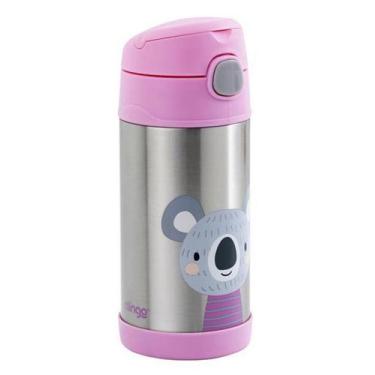 Imagem de Garrafa Térmica Infantil Aço Inoxidável 270ml Clingo, Rosa
