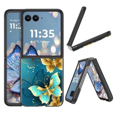 Imagem de GUAGUA Capa para Motorola Razr+ Plus 2024/2025 que brilha no escuro Moto Razr 50/60 Ultra capa protetora fofa borboleta noctilucente luminosa à prova de choque para Moto Razr+ Plus 2024/Razr + Plus