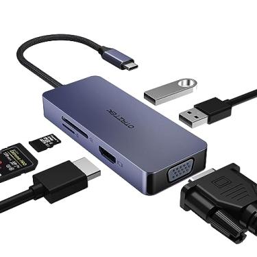 Imagem de OTAITEK Hub USB C 6 em 1, adaptador USB C para MacBook HDMI, adaptador tipo C com 4K HDMI, várias portas USB 3.0 USB-A para MacBook Air, iPad Pro, XPS e mais dispositivos USB-C