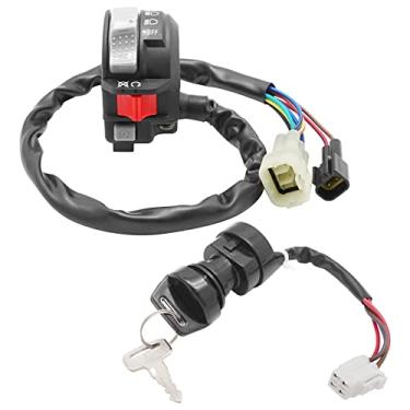 Imagem de M MATI Interruptor de farol Start Stop e interruptor de ignição para Yamaha YFZ450 2004-2005 5TG-83973-09-00 5TG-83973-00-00 5TG-82510-02-00