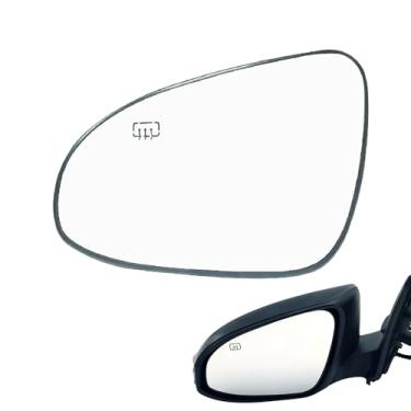 Imagem de GSRECY Vidro de espelho retrovisor compatível com Toyota Corolla 2014-2019, com placa traseira aquecida montagem de vidro do espelho retrovisor lateral (lado do motorista)