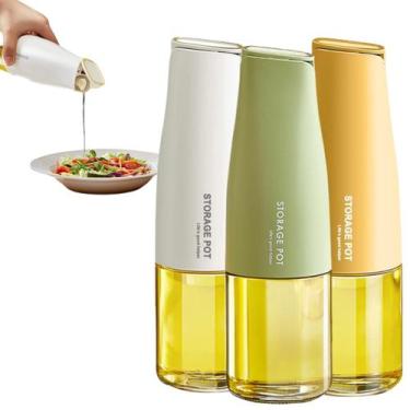 Imagem de Kit 3 Galheteiro De Vidro Mesa Vidro Porta Azeite Vinagre Molho 500ml 