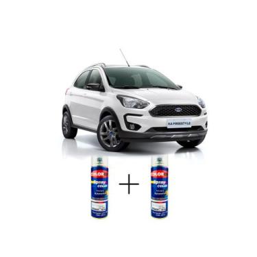 Imagem de Spray automotivo branco artico + spray verniz 300ml - Sherwin Williams
