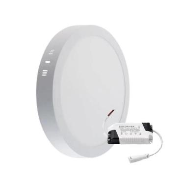 Imagem de Luminaria Painel Led 100-240v Sobrepor 220 Redondo 18w 3000K Demi