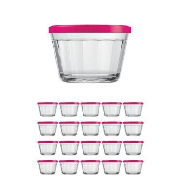 Imagem de Kit Pote Copo Americano C/Tampa Cor Sortida 150ml Nadir 20Un - NADIR F