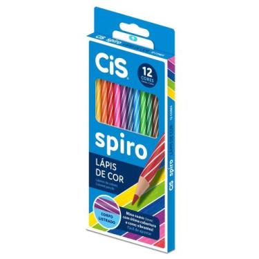 Imagem de Lápis de Cor Redondo Spiro Estojo com 12 Cores - CiS