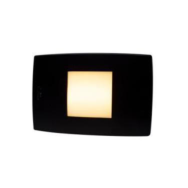 Imagem de Balizador led 2w Escada Deck - Branco Quente 3000k - ILUMINACOM, Preto