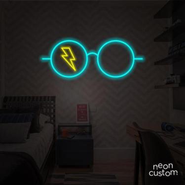Imagem de painel letreiro led Neon Harry Potter decoracao festa bar - Neon Custo