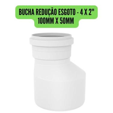 Imagem de Conexões de Esgoto 100mm 4" Branco/Cotovelo/Luva/Tee/Caps/Junção/Luva 
