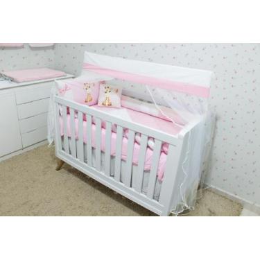 Imagem de Kit de Berço Amiguinhos 08 Peças - Bebê Pelúcias e Enxovais, Girafinha