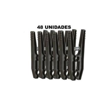 Imagem de Prendedor De Roupa Plástico Pregador Grande - 48 Unidades - Lobelka