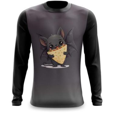Imagem de Camiseta Manga Longa Morcego Filhote Comendo - FABRIQUETA, XG
