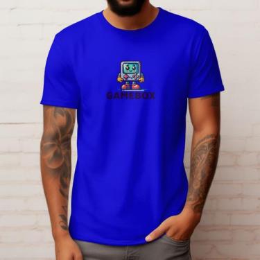 Imagem de Camiseta Masculina Casual Gamebox Polo Blu em Algodão Leve do P ao G1,