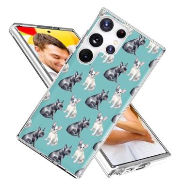 Imagem de ARTIOSIT Capa para Galaxy S22 Ultra, capa para Samsung S22 Ultra para meninas mulheres e homens, capa protetora fina e macia de TPU transparente para S22 Ultra, desenho fofo animal de estimação,